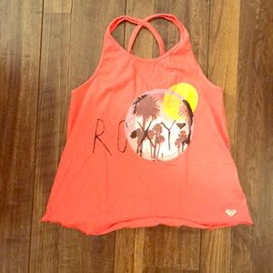 Roxy tank top w/ crossed straps in back
